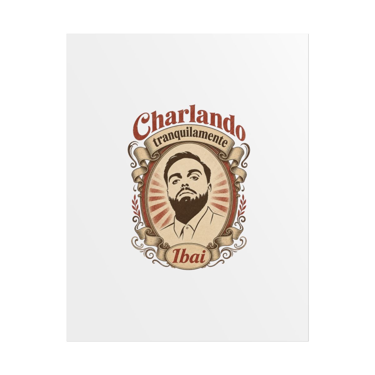 Ibai "Charlando tranquilamente" Poster - alternate angle 1, merchandise