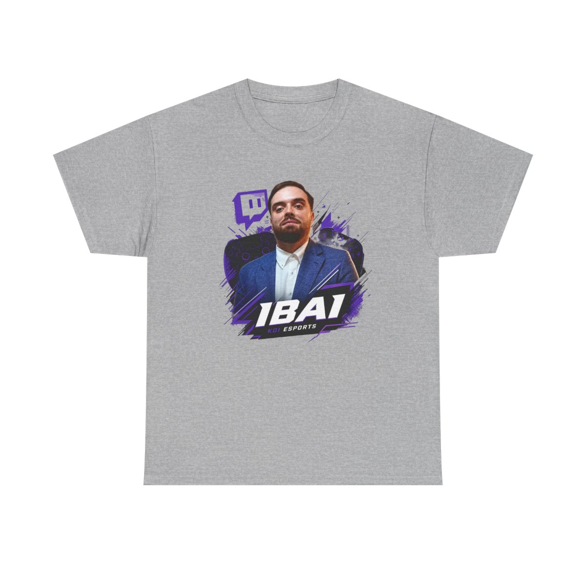Ibai " in bold modern sans-serif at the bottom. " Unisex Tee - alternate angle 2, merchandise
