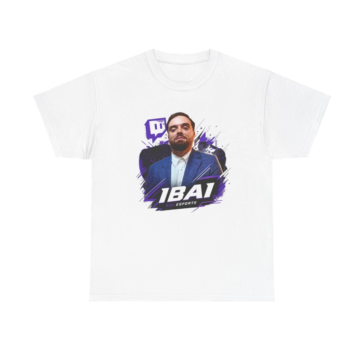 Ibai " in bold modern sans-serif at the bottom. " Unisex Tee - alternate angle 3, merchandise