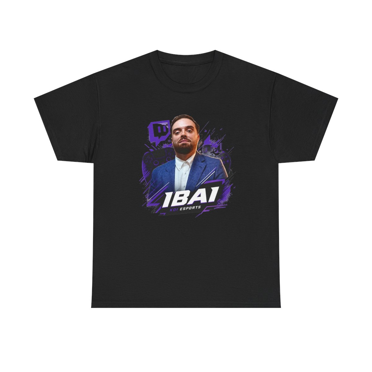 Ibai " in bold modern sans-serif at the bottom. " Unisex Tee