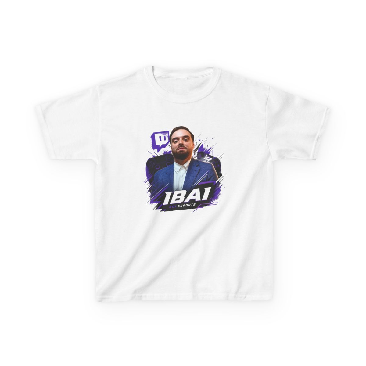 Ibai " in bold modern sans-serif at the bottom. " Unisex Kids Tee